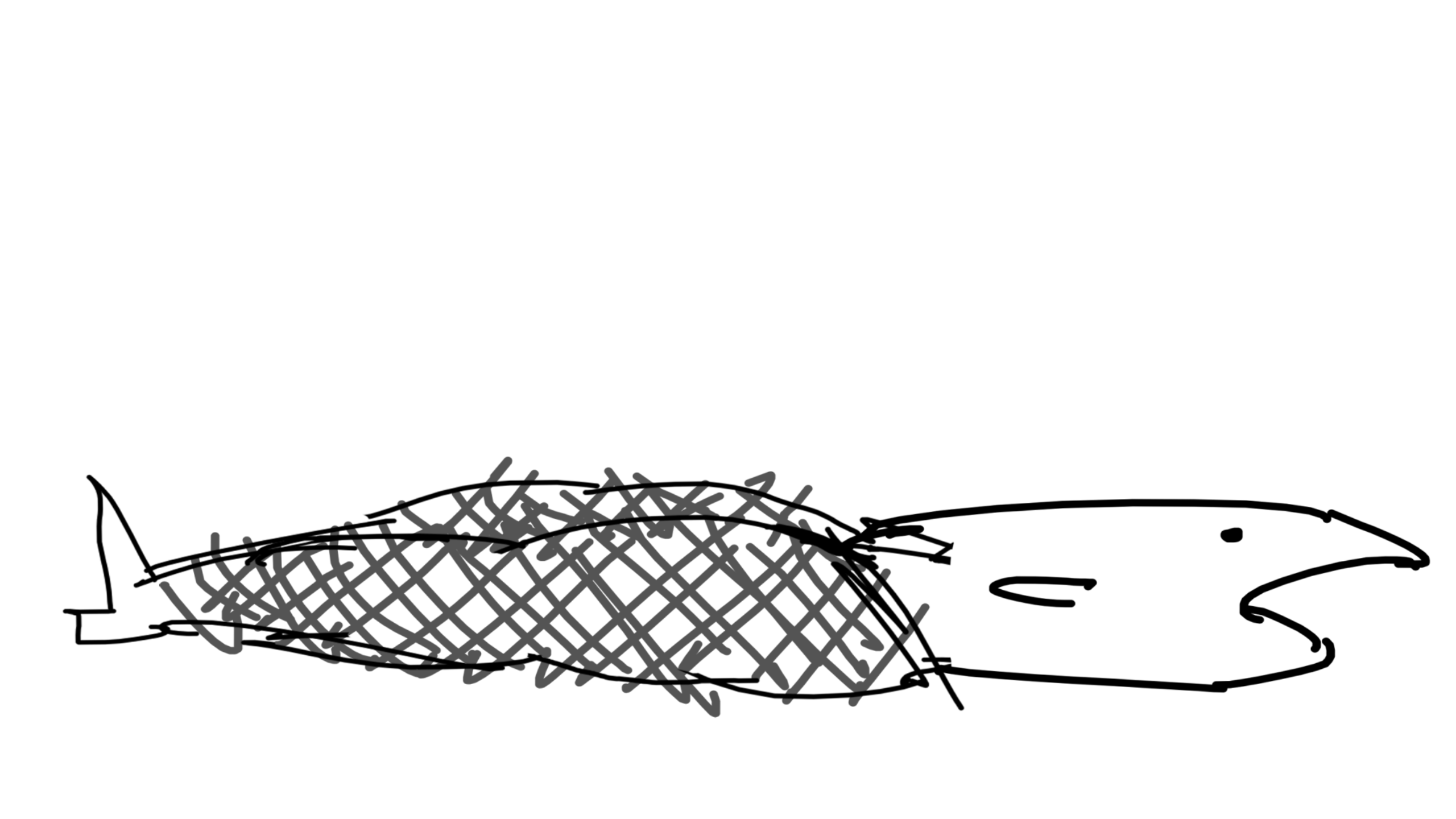 Fish in a thong looping animation